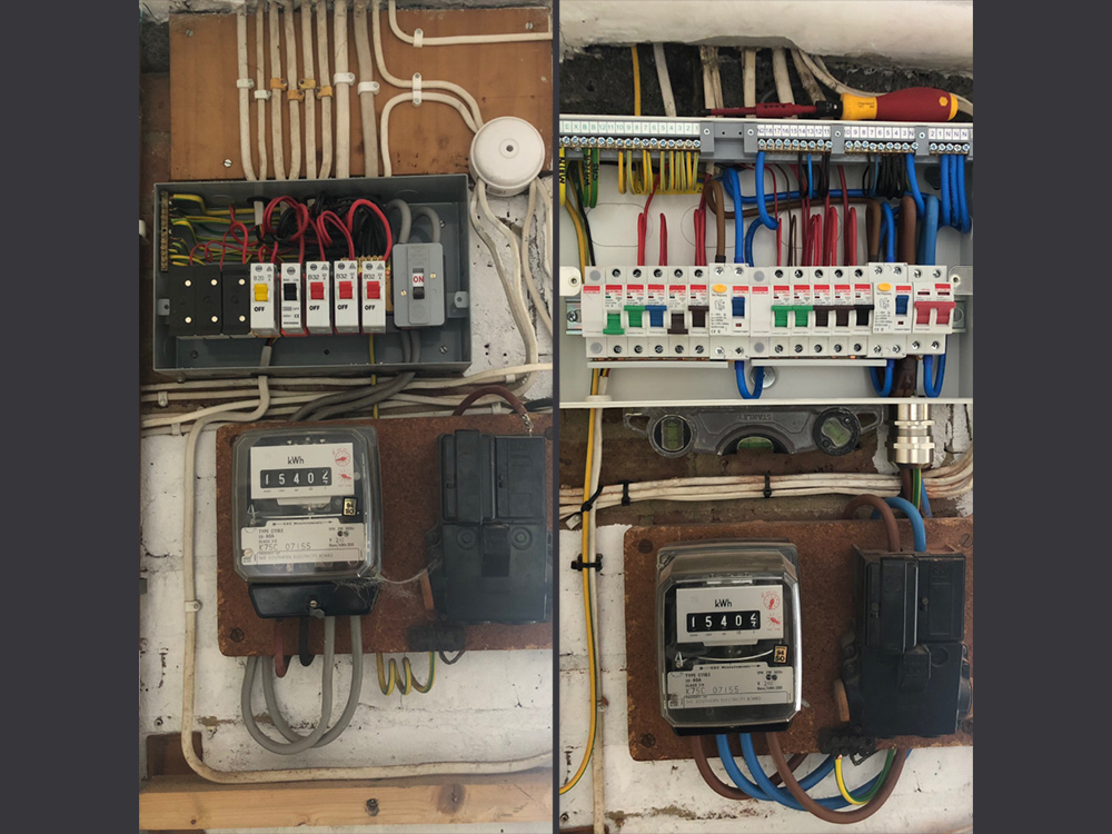 Electrical rewiring by Craig Garner Electrical Ltd. Surrey