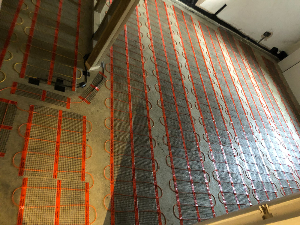 Electric underfloor heating by Craig Garner Electrical Ltd. Surrey