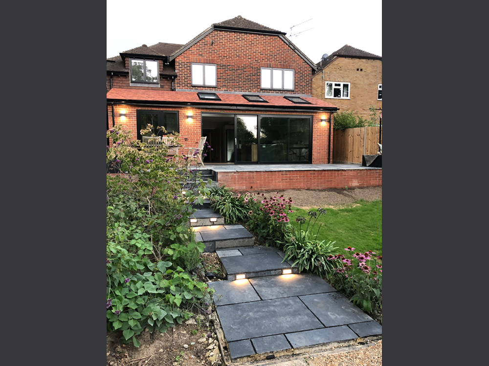 Garden and exterior lighting by Craig Garner Electrical Ltd. Surrey