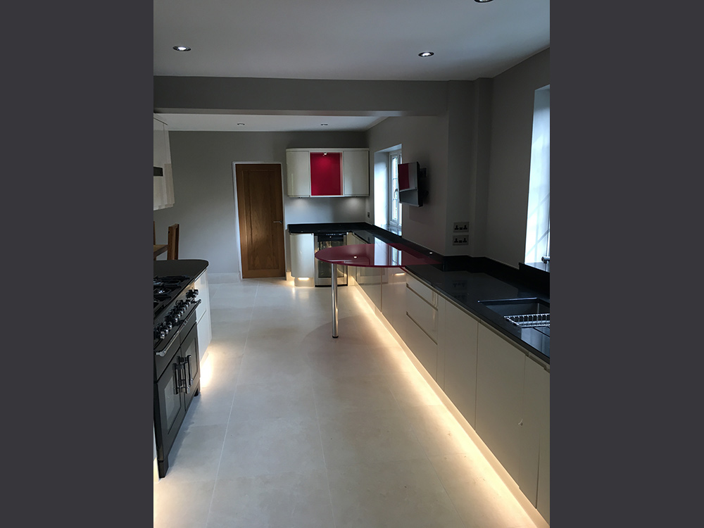 Kitchen electrical installation by Craig Garner Electrical Ltd. Surrey