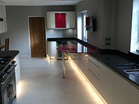 Kitchen electrical installation by Craig Garner Electrical Ltd. Surrey