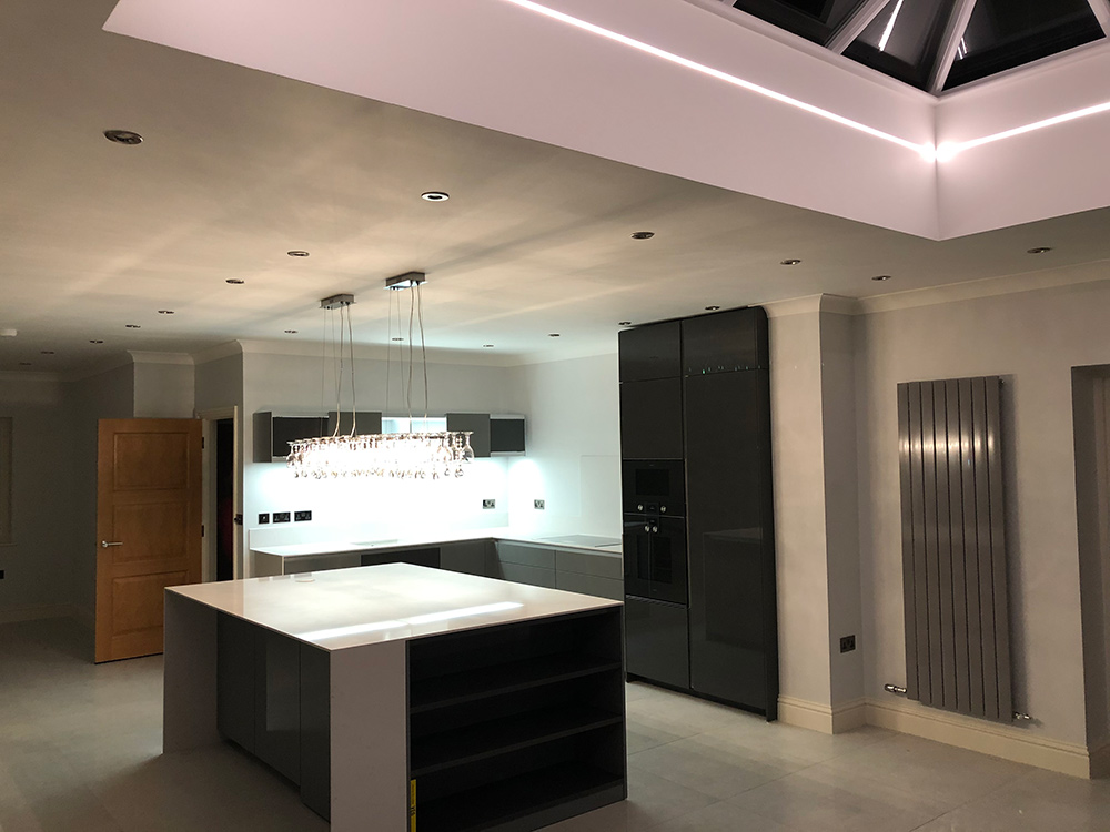 Kitchen electrical installation by Craig Garner Electrical Ltd. Surrey