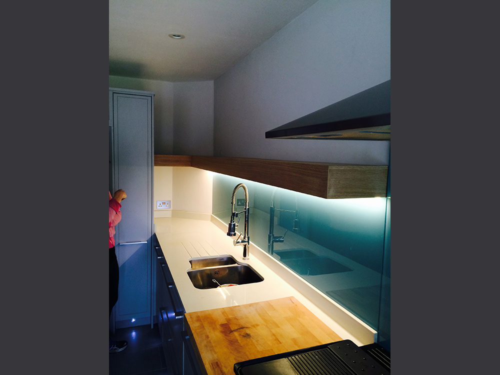 Kitchen electrical installation by Craig Garner Electrical Ltd. Surrey