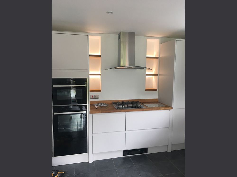 Kitchen electrical installation by Craig Garner Electrical Ltd. Surrey