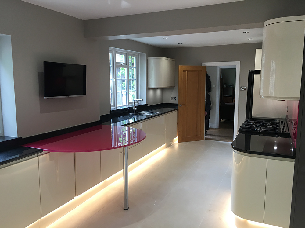 Kitchen electrical installation by Craig Garner Electrical Ltd. Surrey