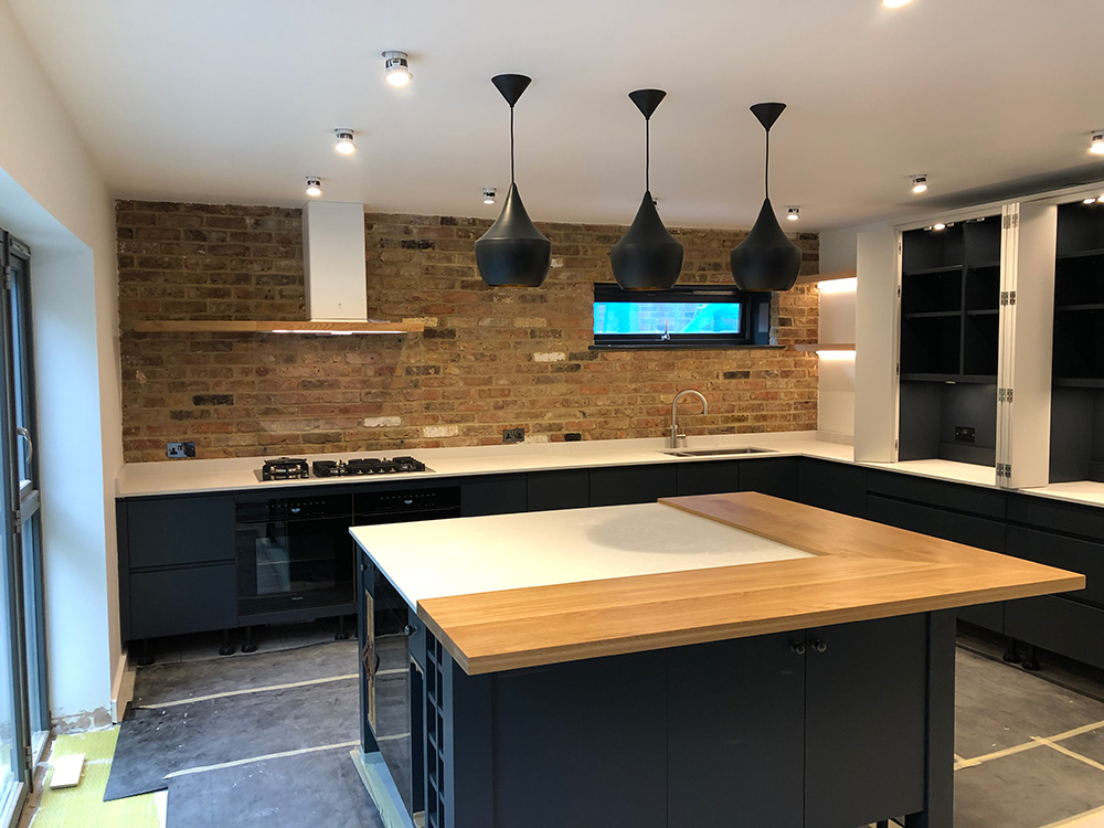 Kitchen electrical installation by Craig Garner Electrical Ltd. Surrey