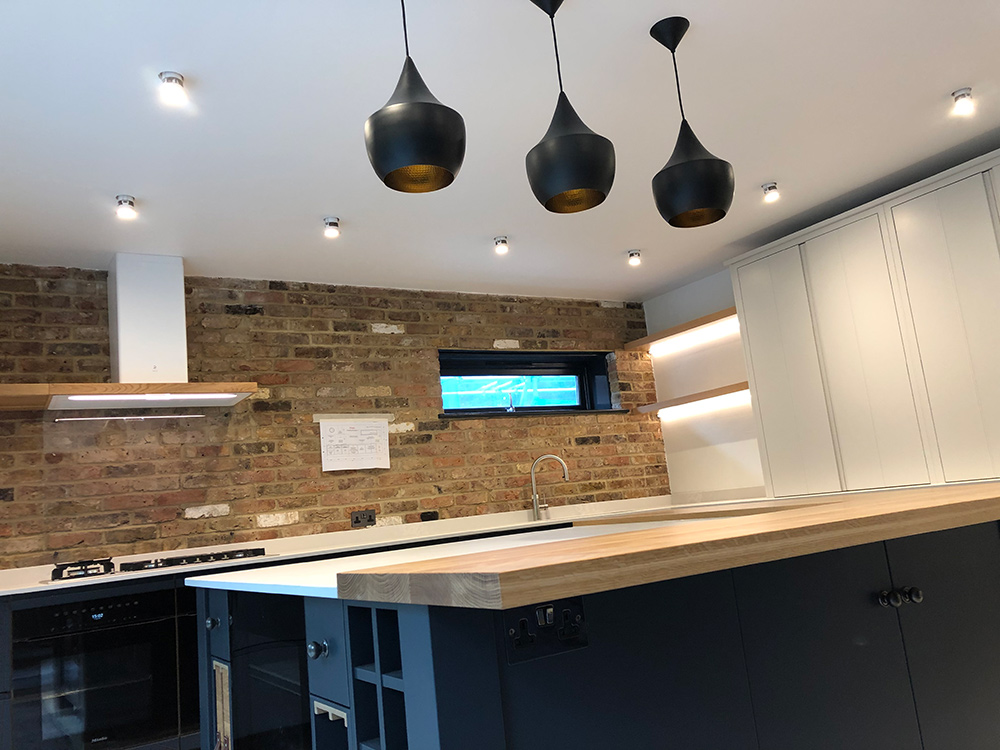 Kitchen electrical installation by Craig Garner Electrical Ltd. Surrey